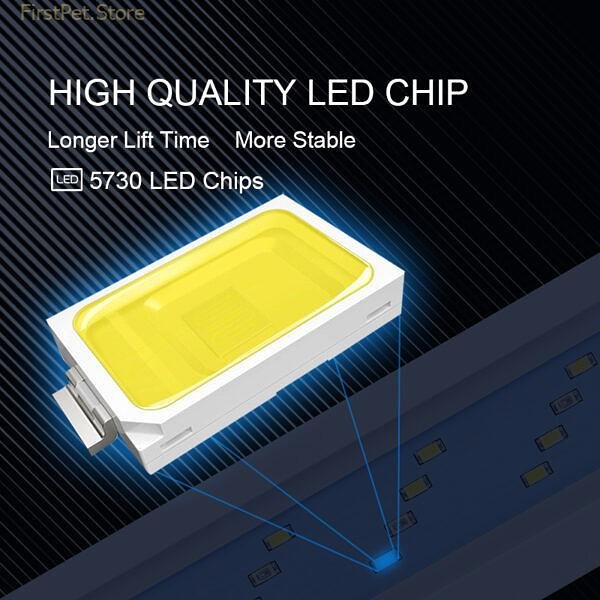 18 75CM Super Slim LEDs Aquarium Lighting Aquatic Plant Light Extensible Waterproof Clip on Lamp For 3
