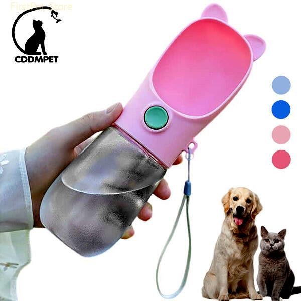 350ml Portable Travel Dog Water Bottle for Small Medium Dogs Outdoor Walking Puppy Water Dispenser Cats