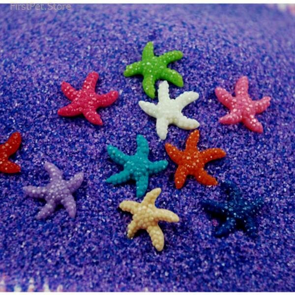 5 10 20pcs Mini Resin Cute Multicolor Miniature Sea Star New Home Decoration Accessories Modern Tank 1