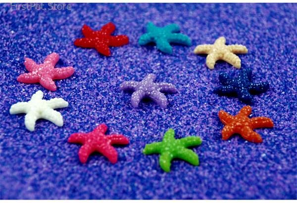 5 10 20pcs Mini Resin Cute Multicolor Miniature Sea Star New Home Decoration Accessories Modern Tank 4