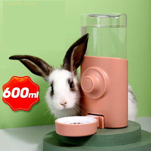 600ML Rabbit Water Dispenser Automatic Large capacity Siphon Feeding Kettle Pet Supplies For Hamster Guinea Pig
