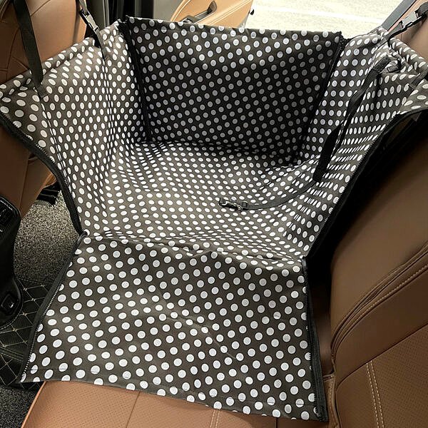 CAWAYI KENNEL Pet Carriers Dog Car Seat Cover Carrying for Dogs Cats Mat Blanket Rear Back 2