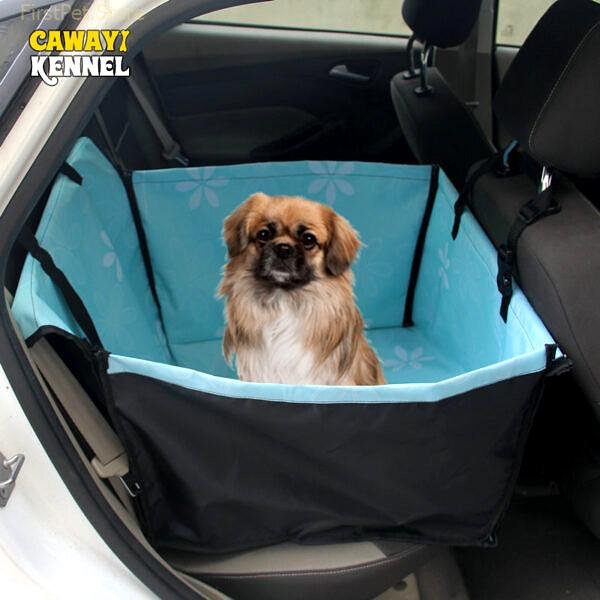 CAWAYI KENNEL Pet Carriers Dog Car Seat Cover Carrying for Dogs Cats Mat Blanket Rear Back