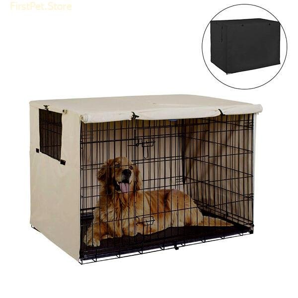 Dog Kennel Cage Pet House Cover Waterproof Dust proof Durable Oxford Foldable Washable Small Medium Large