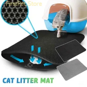 Double Layer EVA Cat Litter Pad Waterproof Non slip Sand Basin Filter Kitten Dog Washable Mattress