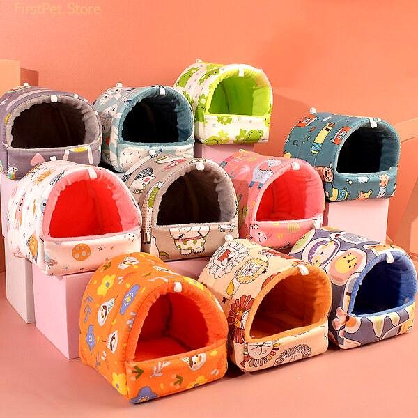 Hamster Bed Nest Guinea Pig Cage Ferret Hedgehog Cage Sleeping Bag Hamsters Cages Accessories Small Animal 1