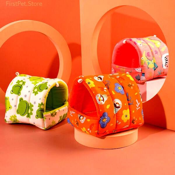 Hamster Bed Nest Guinea Pig Cage Ferret Hedgehog Cage Sleeping Bag Hamsters Cages Accessories Small Animal 2