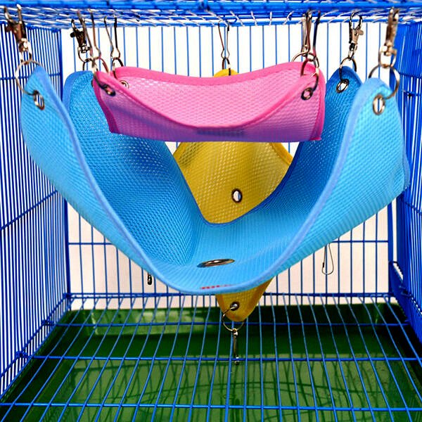 Hamster Hammock Pet Supplies Summer Breathability Mesh Hammock Dragon Cat Squirrel Hanging Swing hammock 1