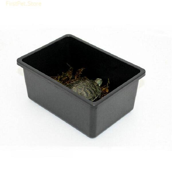 Pet Box Sturdy Reptile Box Reptiles Transport Ventilated Box Plastic Feeding Box Breathable Horned Frog Tortoise 1