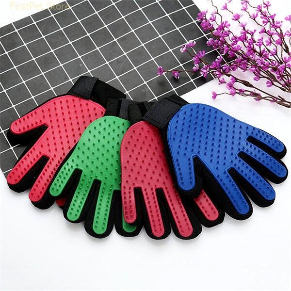 Pet Cat Grooming Supplies Rubber Hair Remove Gloves for Cats Kitten Brushes Grooming Glove katzen zubeh 3
