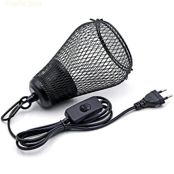 Pet Reptile Heat Lamp Shade Infrared Ceramic Heat Emitter Pet Coop Heater Guard for Chicken Lizard 8