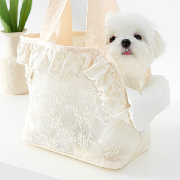 Puppy Carrier Dog Walking Bags Pets Dogs Accessories Bags Lace Mini Carrier Bag for Dog Cute 2