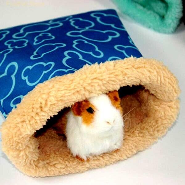 Sleeping Small Pet Nest Bed Warm Hedgehog Squirrel Hamster Guinea Pig Winter Bag 3