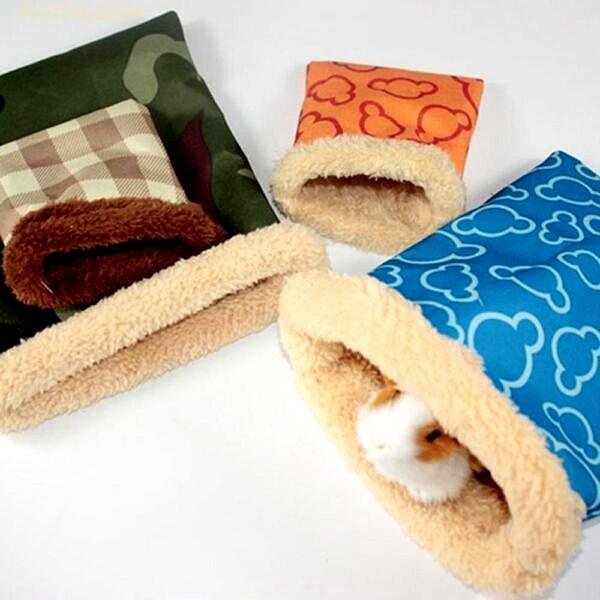 Sleeping Small Pet Nest Bed Warm Hedgehog Squirrel Hamster Guinea Pig Winter Bag 5
