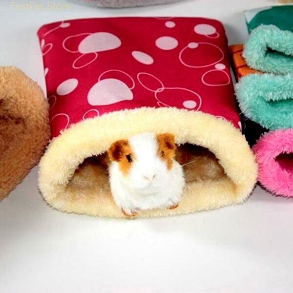 Sleeping Small Pet Nest Bed Warm Hedgehog Squirrel Hamster Guinea Pig Winter Bag