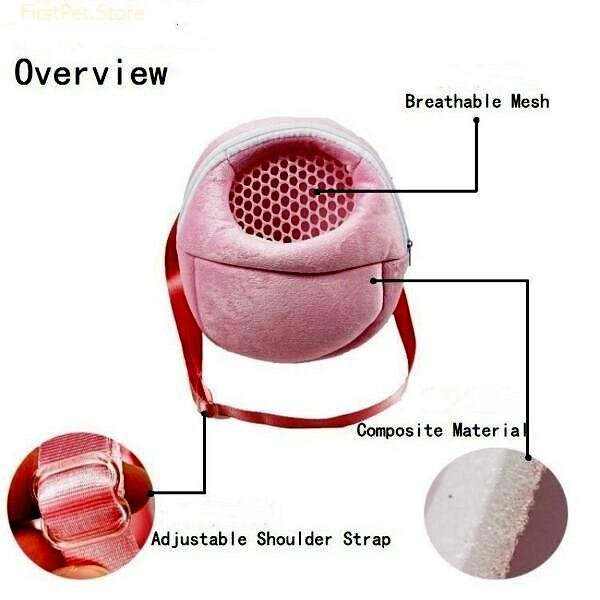 Small Pet Carrier Rabbit Cage Hamster Chinchilla Travel Warm Bags Guinea Pig Carry Pouch Bag Breathable 4