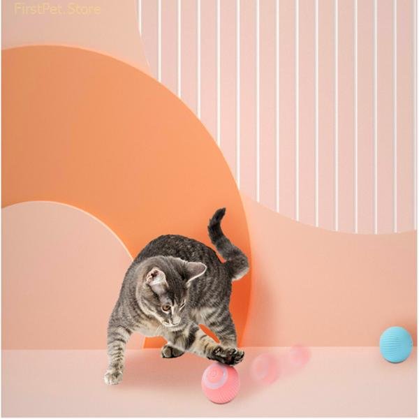 Smart Cat Toys Automatic Rolling Cat Ball Electric Ball Cat Interactive Toy For Cats Training Self