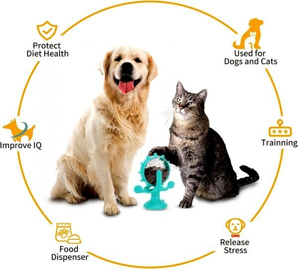 Turntable Leaking Food Cat Toy Training Ball Exercise IQ Cat Feeder Kitten toy pet Toy Cat 4
