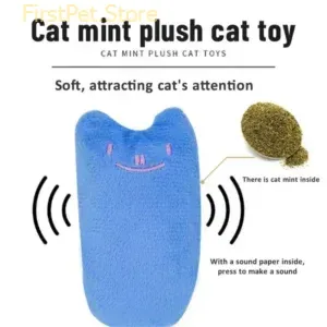 Pet Cats Cute Toys Catnip Products Kitten Teeth Grinding Plush Thumb Pillow Play Game Mini Cotton