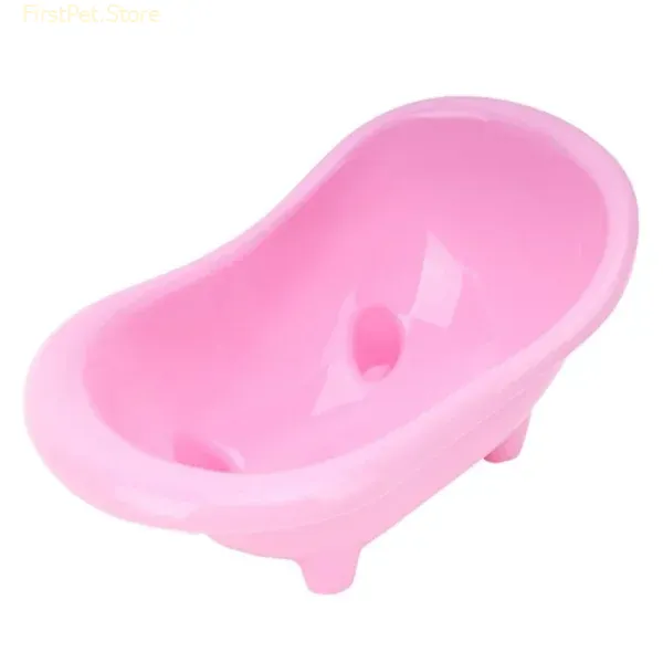 Pet Mouse Bathing Bathtub Plastic Bathtub Hamster Bathing Toy Little Pet Bathroom Pet Rat Cage Accessories 1