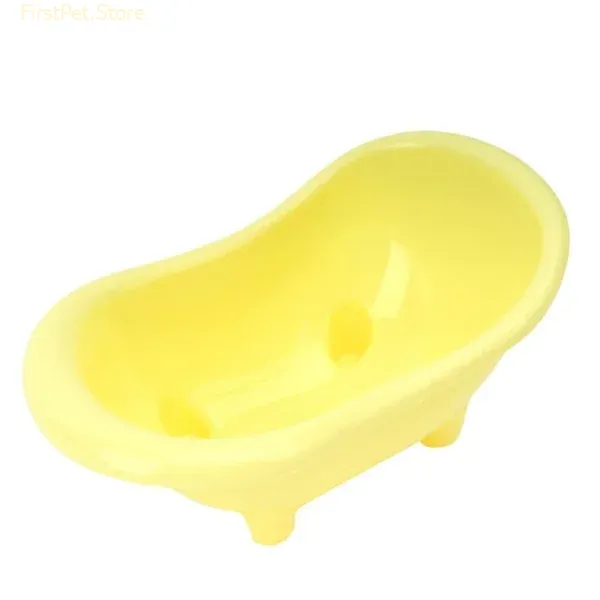 Pet Mouse Bathing Bathtub Plastic Bathtub Hamster Bathing Toy Little Pet Bathroom Pet Rat Cage Accessories 2