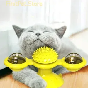 Windmill Cat Toy Interactive Pet Toys for Cats Puzzle Cat Game Toy With Whirligig Turntable for