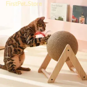 Cat Scratching Ball Toy Kitten Sisal Rope Ball Board Grinding Paws Toys Cats Scratcher Wear Resistant