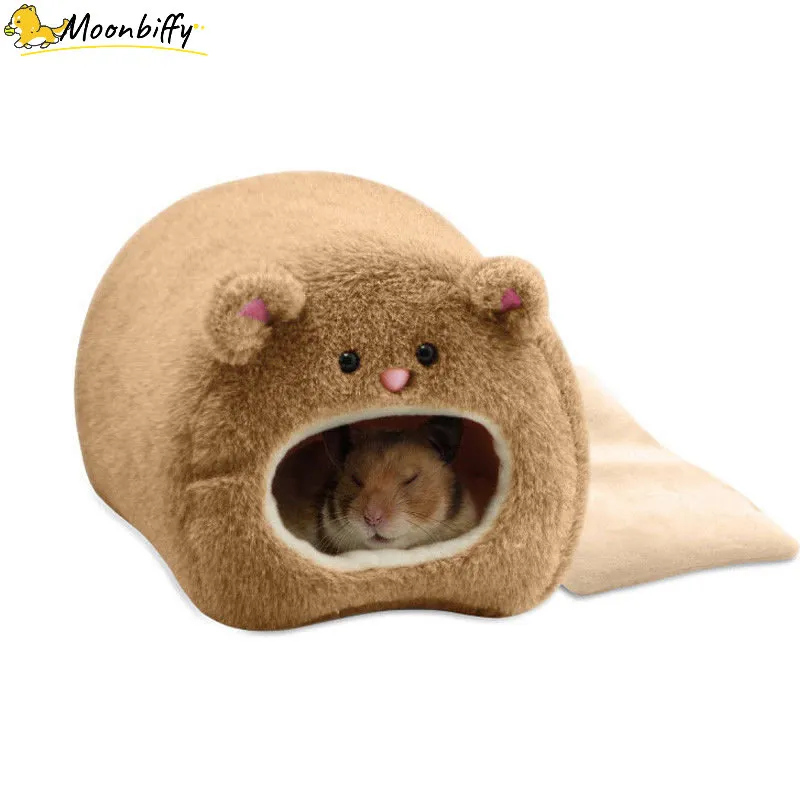 Hamster Soft Warm Bed Rat Hammock Pig Squirrel Winter Pet Toy Hamster Cage House Hanging Nest