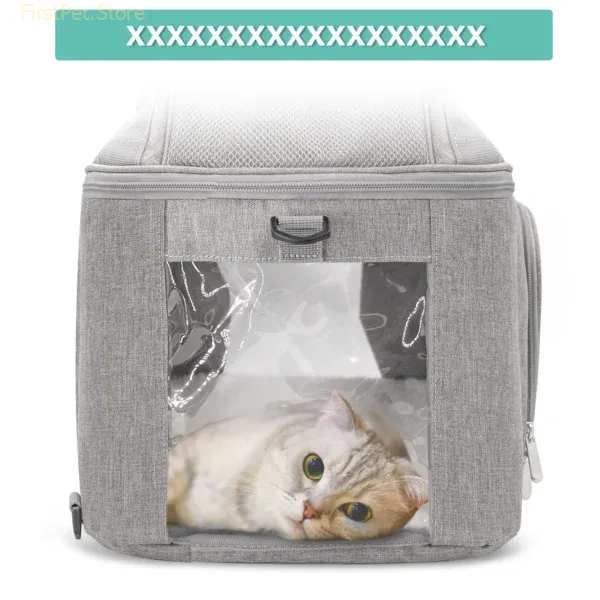 Pet Backpack Breathable Cat Carrier Bag Travel Airline Approved Transport Bag For Small Dogs and Cats 1