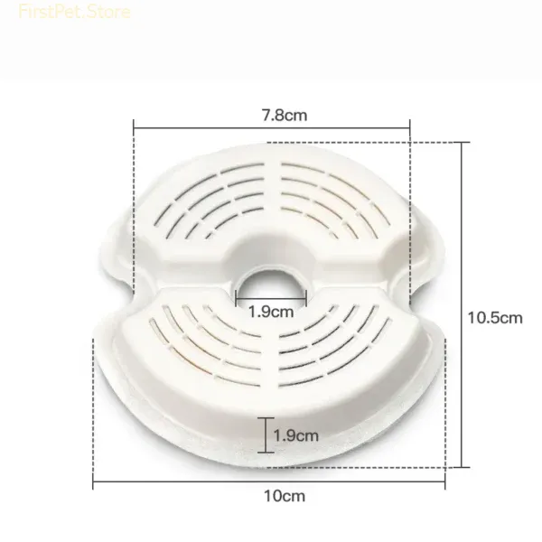 Water Fountain Carbon replacement Filters for 304 Stainless Steel Cat Drinking Fountain 4 Packs filters pet 1